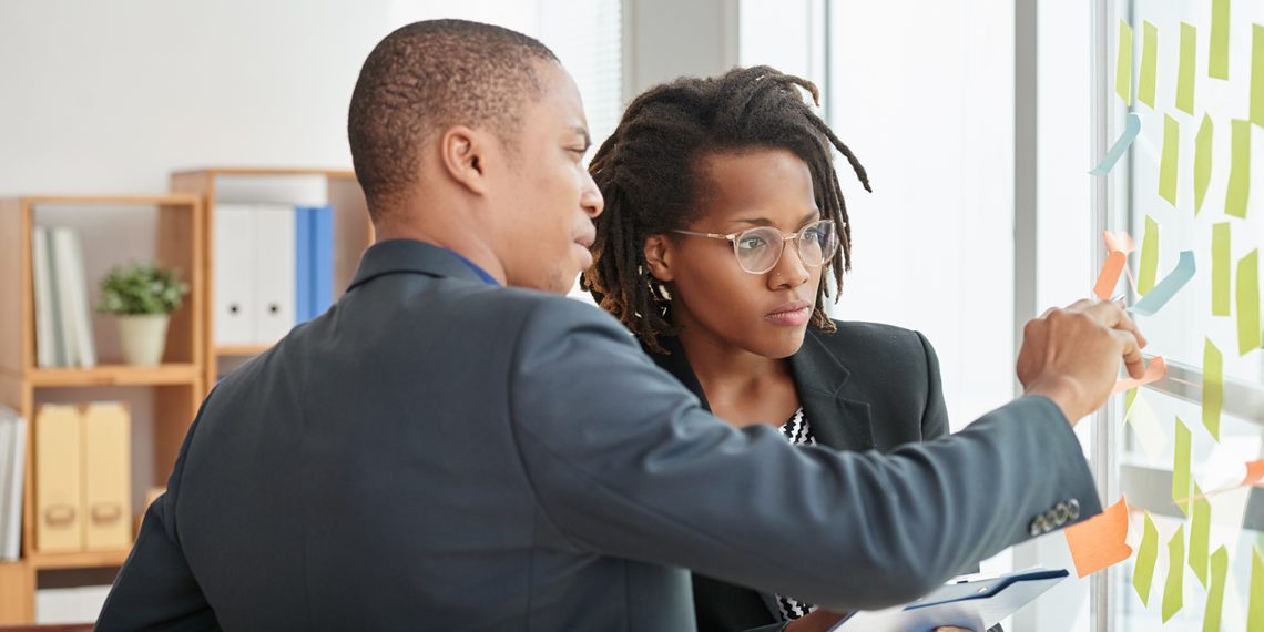 business leaers mapping out model for business on board