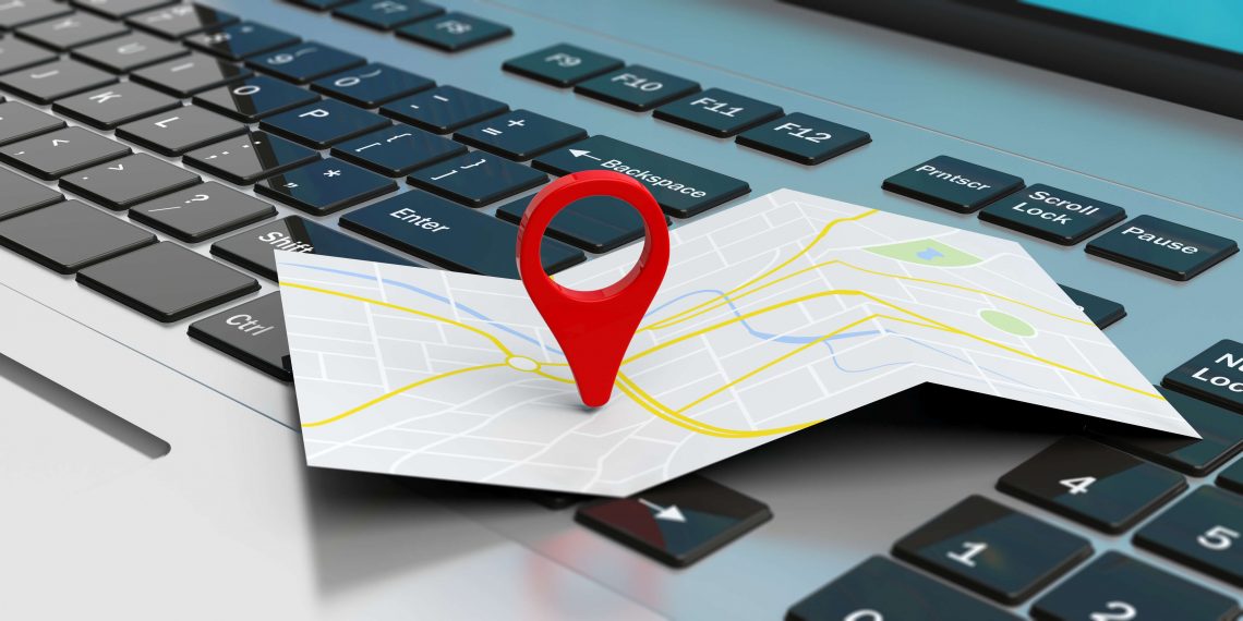 finding business location on map online