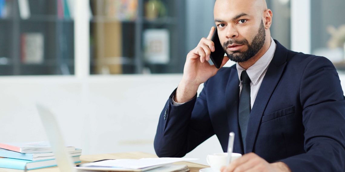 business owner making cold calls